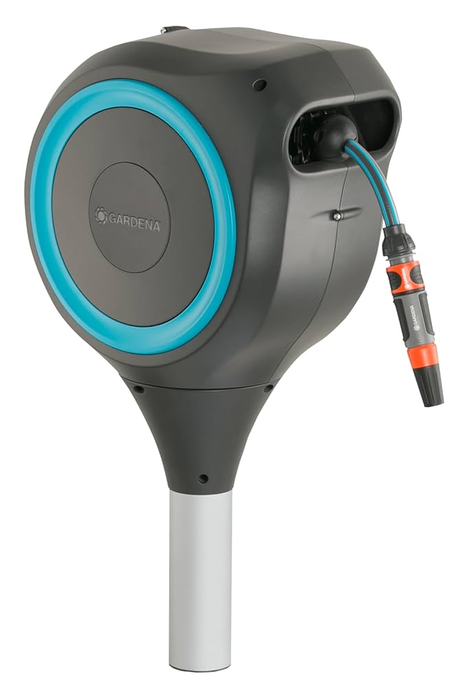 コ*チ様 GARDENA RollUp S 15m ホースリール Amazon | GARDENA(ガルデナ) スパイク式 自動巻取りホース